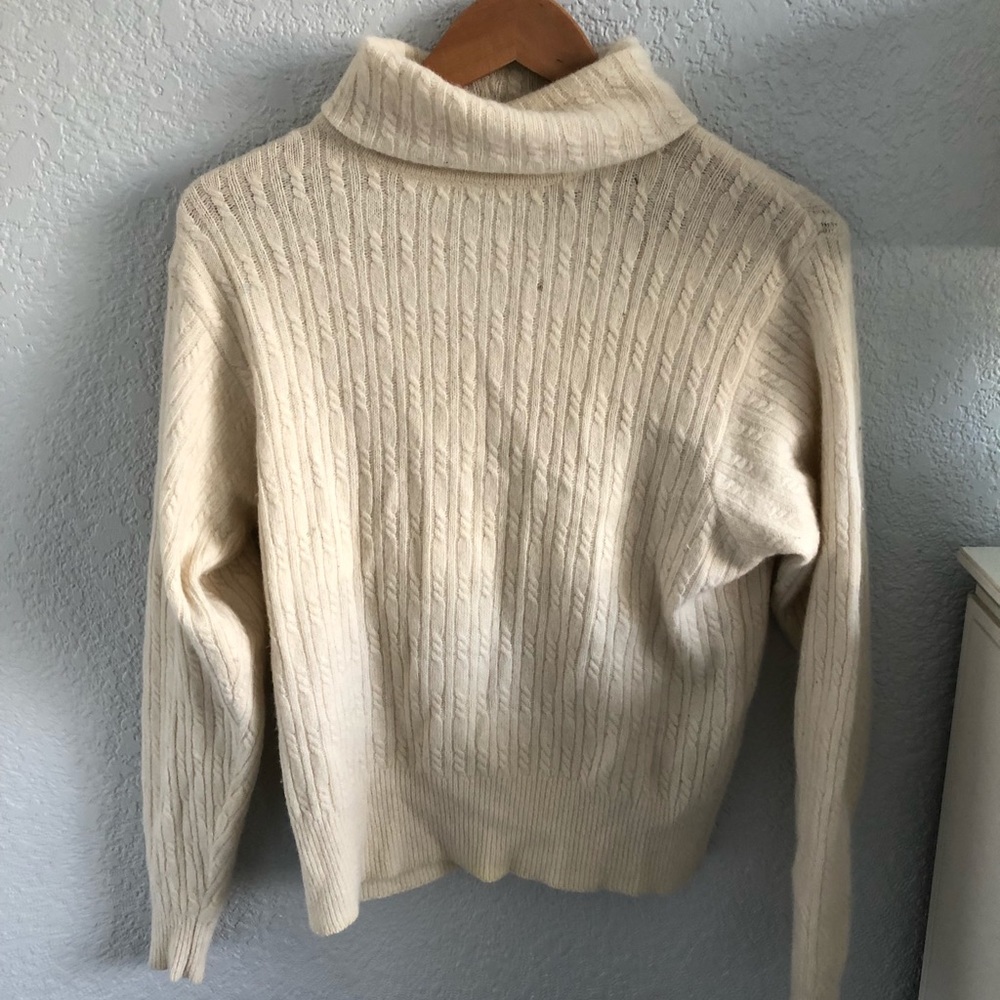 Cream turtleneck